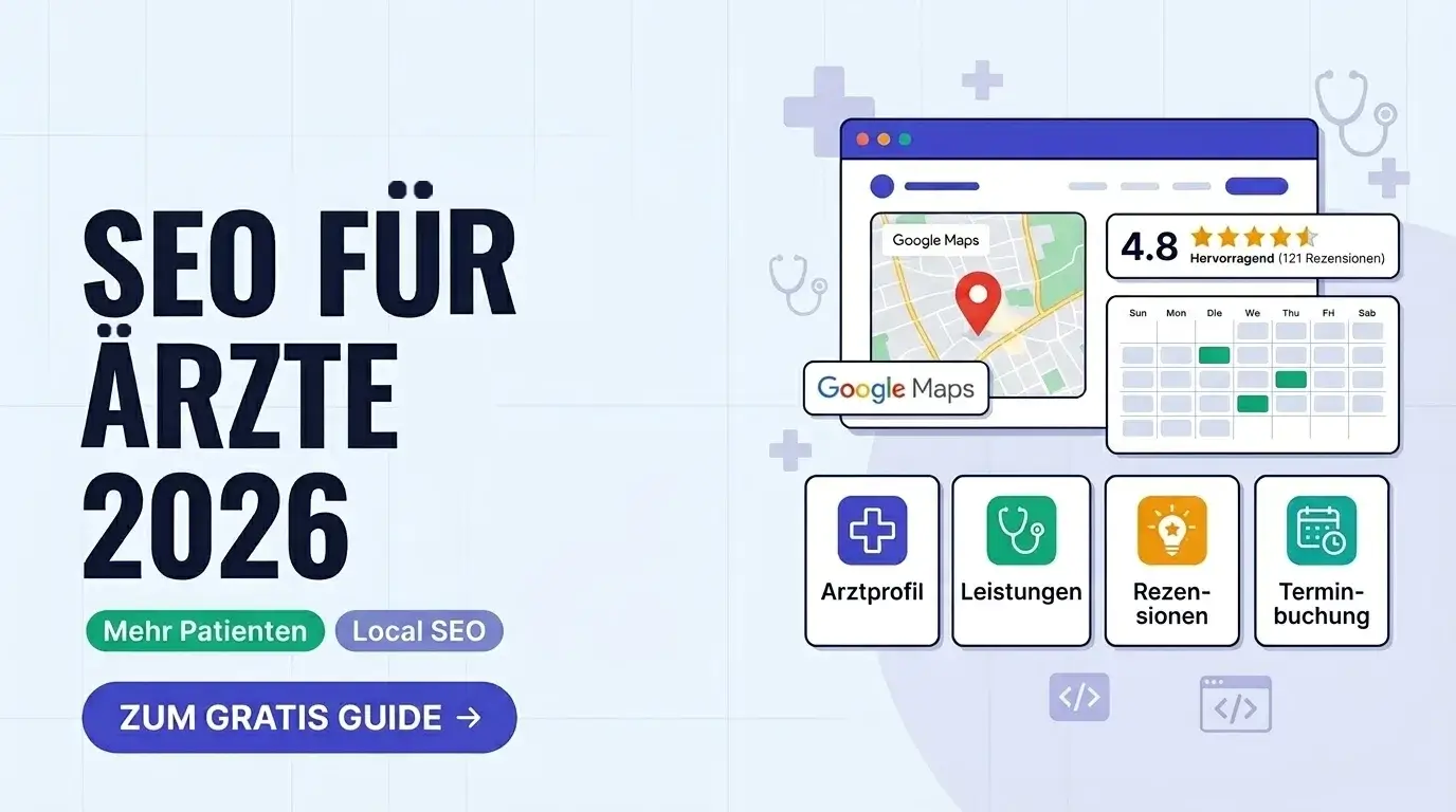 SEO für Ärzte in München: Vorschau auf Local SEO, Google Maps und Terminanfragen über die Praxis-Website